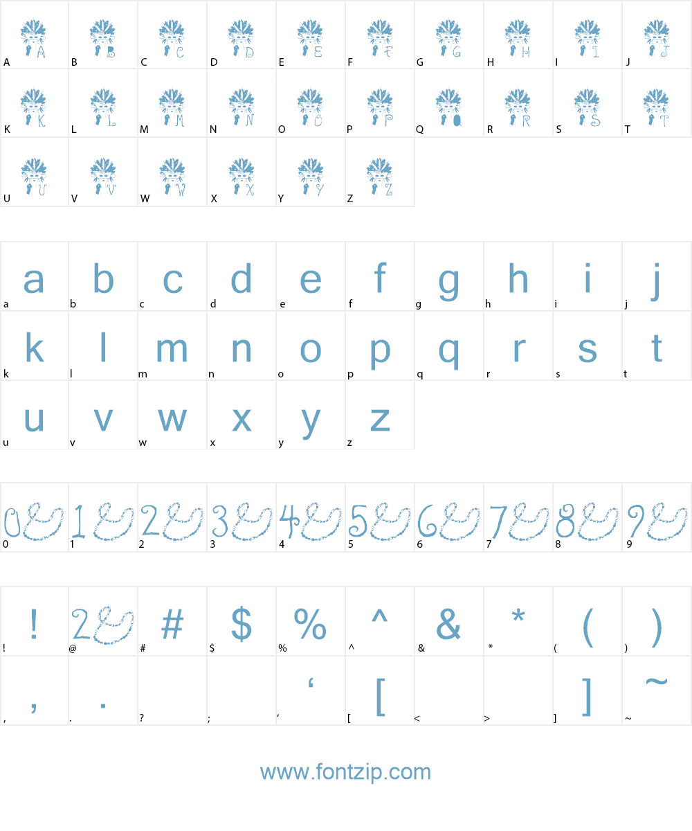 New Orleans Fete Font Character